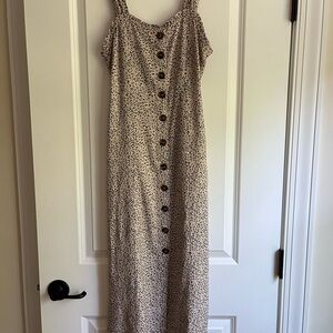 Taupe and black sundress